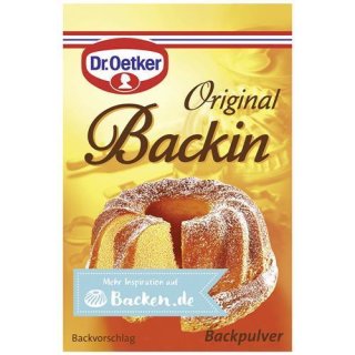 Dr. Oetker backin baking powder 10 pieces &aacute; 16 g 160 g pack
