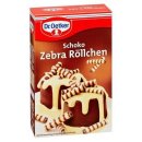 Dr. Oetker chocolate Zebra rolls 75 g box