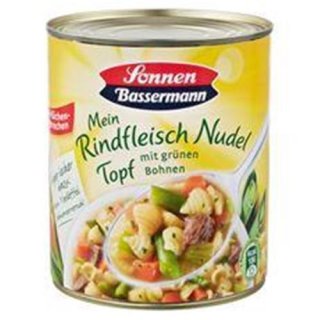 Sonnen Bassermann Mein Rindfleisch Nudel Topf mit gr&uuml;nen Bohnen