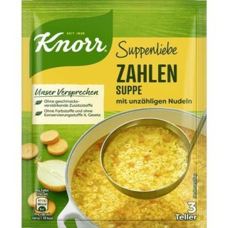 Knorr Suppenliebe Zahlen Suppe