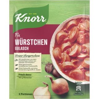 Knorr Fix W&uuml;rstchen Gulasch