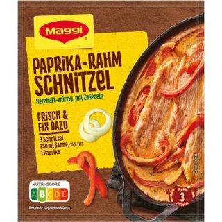 Maggi Fix &amp; Frisch Paprika-Rahm Schnitzel